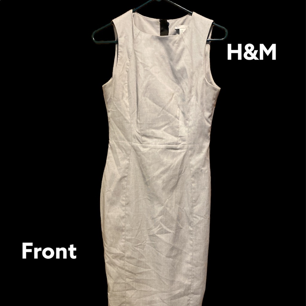 H&M Gray Midi Dress